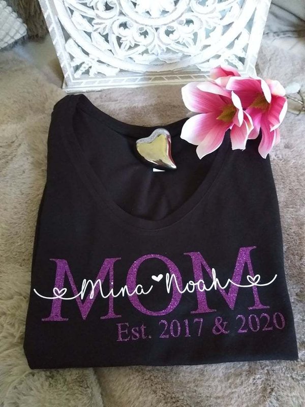 Mom-shirt "Glitzerliebe"
